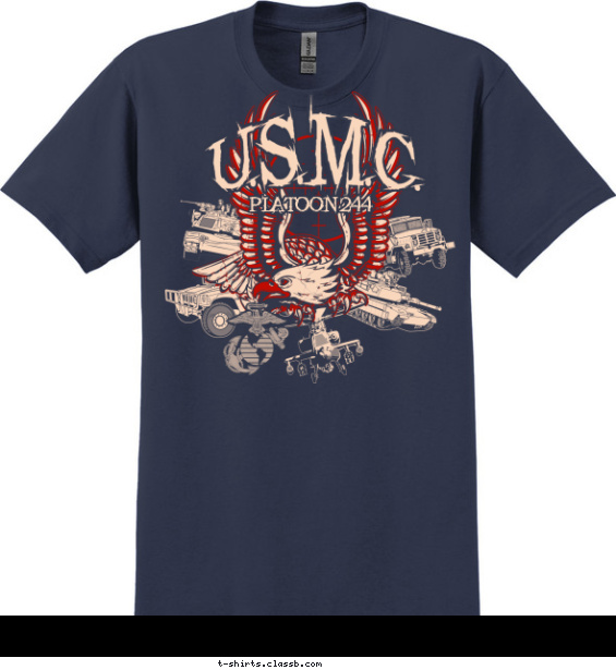 USMC Battlefield T-shirt Design