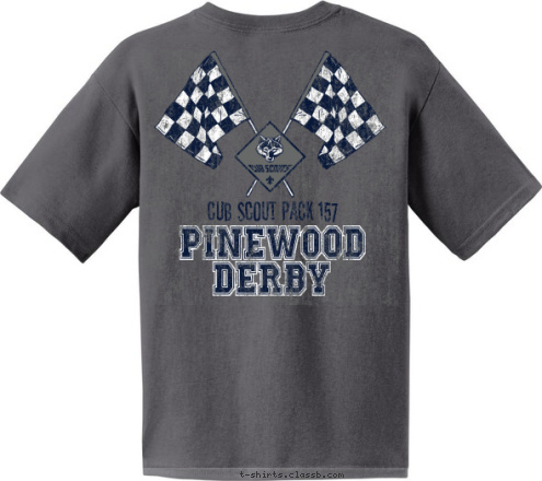 DERBY Cub Scout Pack 157 DERBY PINEWOOD PINEWOOD Cub Scout Pack 157 T-shirt Design 