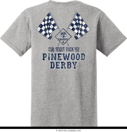 DERBY Cub Scout Pack 157 DERBY PINEWOOD PINEWOOD Cub Scout Pack 157 T-shirt Design 