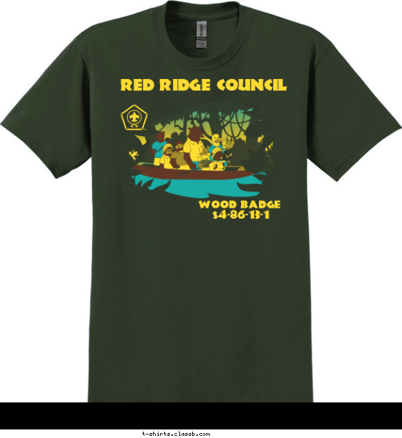 Canoeing Animal Pack T-shirt Design