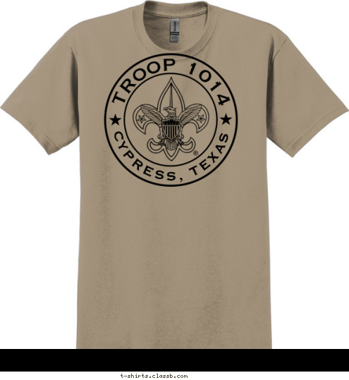 TROOP 1014 CYPRESS, TEXAS T-shirt Design 