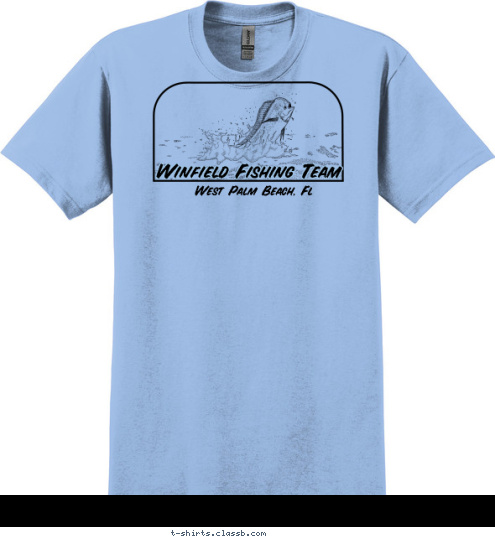 West Palm Beach, Fl Winfield Fishing Team
 T-shirt Design 