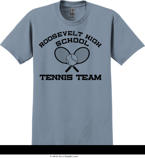 TENNIS TEAM ROOSEVELT HIGH SCHOOL T-shirt Design SP1490