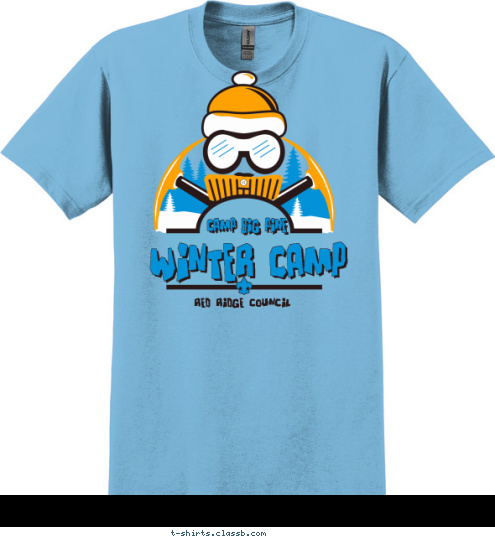 RED RIDGE COUNCIL WINTER CAMP CAMP BIG PINE T-shirt Design SP4820