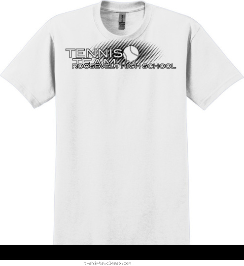 ROOSEVELT HIGH SCHOOL TENNIS     TEAM T-shirt Design sp1493