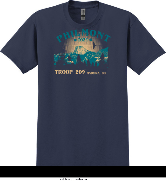 Hiking, Tooth of Time, Philmont T-shirt Design