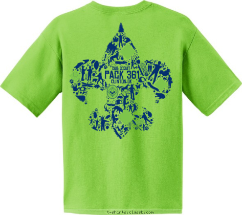 Clinton,OK PACK 361 CUB SCOUT P A CK  3 6 1 Clinton,OK T-shirt Design 