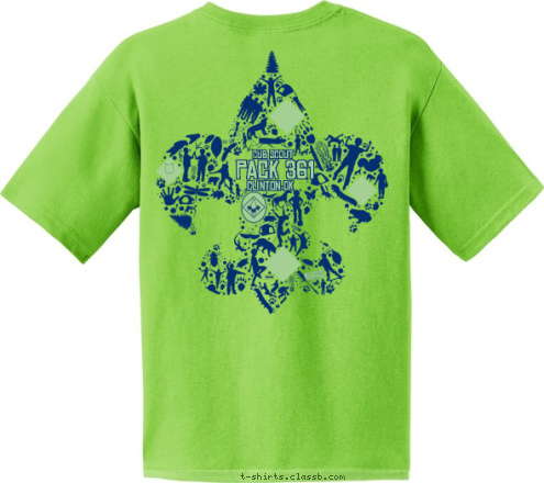 Clinton,OK PACK 361 CUB SCOUT P A CK  3 6 1 Clinton,OK T-shirt Design 