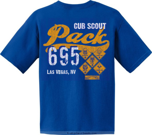 695 Las Vegas, NV CUB SCOUT T-shirt Design 