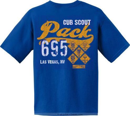 695 Las Vegas, NV CUB SCOUT T-shirt Design 