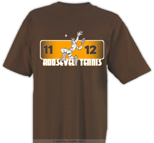 12 11 ROOSEVELT TENNIS T-shirt Design SP1497 