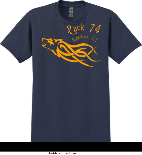 Ridgefield, CT Pack 74 T-shirt Design 