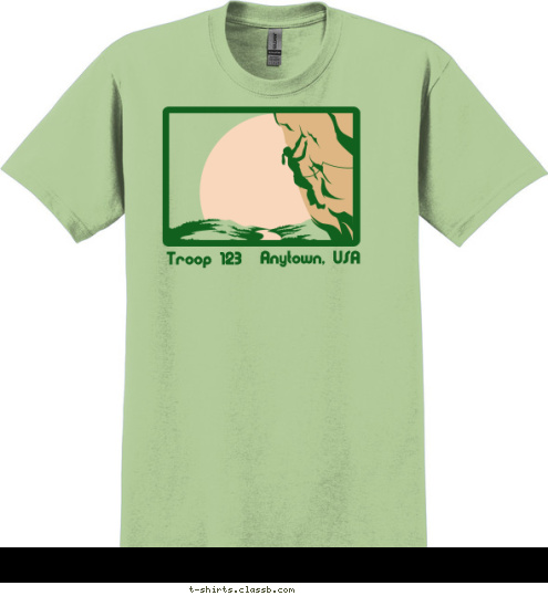 Anytown, USA Troop 123 T-shirt Design SP4849