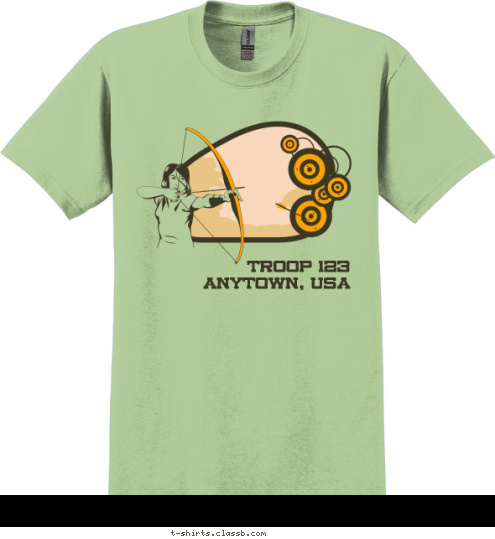 ANYTOWN, USA TROOP 123 T-shirt Design SP4853