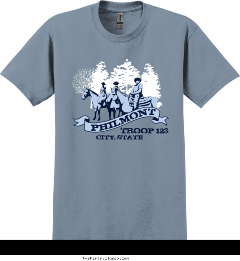 ANYTOWN, USA TROOP 123 T-shirt Design SP4761