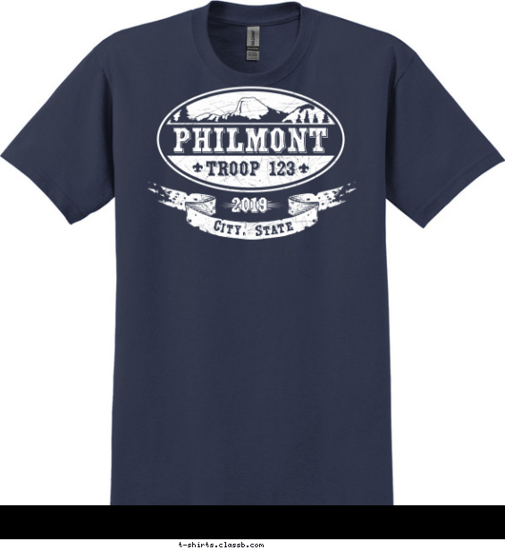 Philmont, Banner, Tooth of Time T-shirt Design