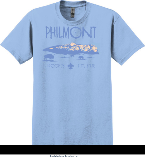 ANYTOWN, USA TROOP 123 PHILMONT T-shirt Design SP4753