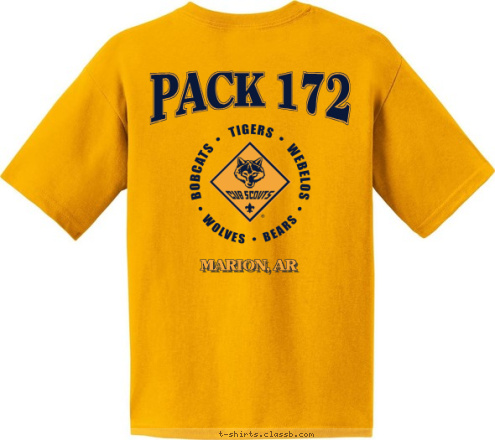 MARION, AR MARION, AR PACK 172 PACK 172 T-shirt Design 