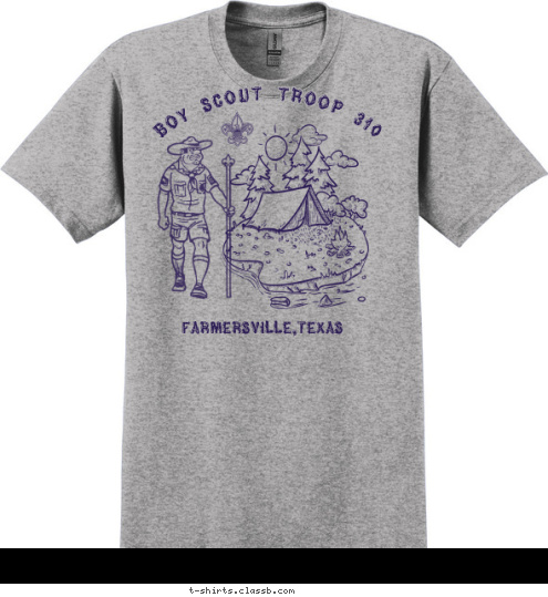 Boy Scout Troop 310 Farmersville,Texas T-shirt Design BSA Troop 310 ...