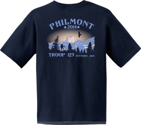 ANYTOWN, USA TROOP 123 ANYTOWN, USA TROOP 123 PHILMONT 2014 T-shirt Design 