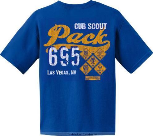 Pack 695 695 Las Vegas, NV CUB SCOUT T-shirt Design 