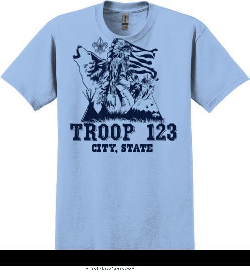 TROOP 123 ANYTOWN, USA T-shirt Design SP4859