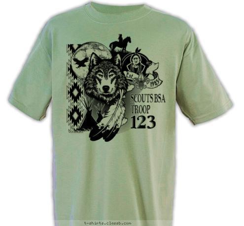 1985 Est. 123 BSA
TROOP T-shirt Design SP4862