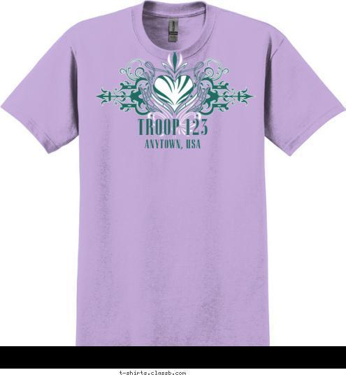 ANYTOWN, USA  TROOP 123 T-shirt Design SP4889