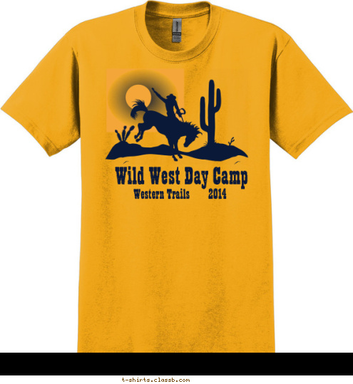 Western Trails        2014 Wild West Day Camp T-shirt Design 