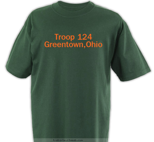 New Text Troop 124
Greentown,Ohio New Text TROOP 123 ANYTOWN, USA Troop 124
Greentown,Ohio FLASHLIGHT
MATCHES
FIRST AID KIT
DUCT TAPE
MULTI-TOOL
PONCHO USING THE
RIGHT
TOOLS TO
REACH
MY GOALS. T-shirt Design 