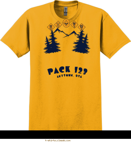 ANYTOWN, USA PACK 123 T-shirt Design 