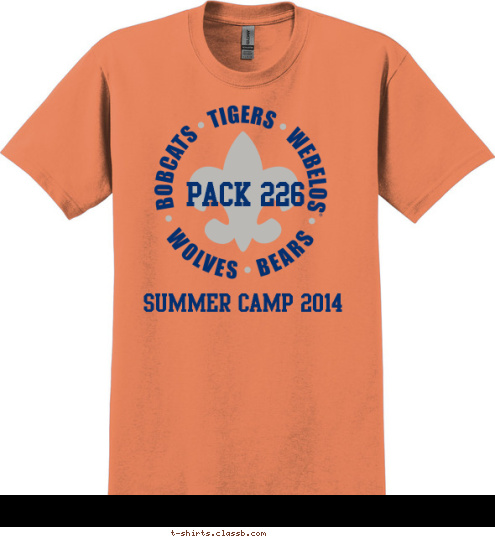 Summer Camp 2014
Franklin, IN  PACK 226 T-shirt Design 