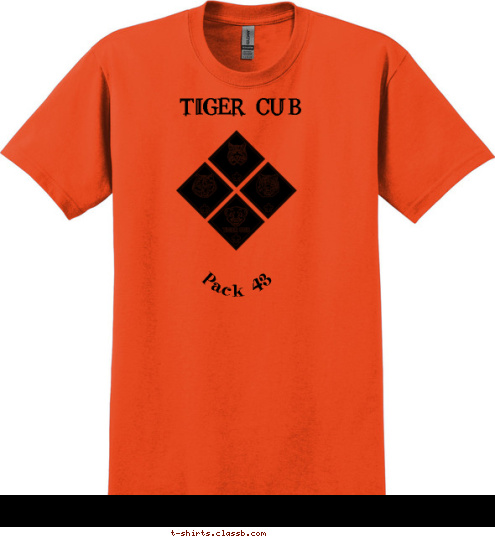 Pack 43 Tiger Cub T-shirt Design 