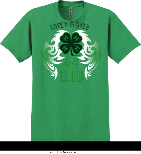 4-H
CLUB LUCKY CLOVER T-shirt Design 