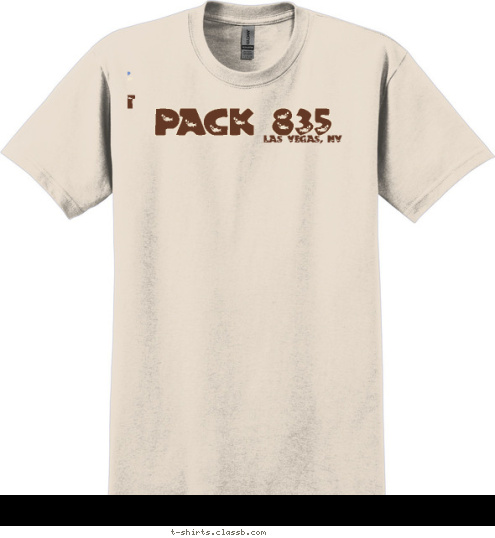 PACK 835 LAS VEGAS, NV FISHING CAMP OUT CUB SCOUT T-shirt Design 