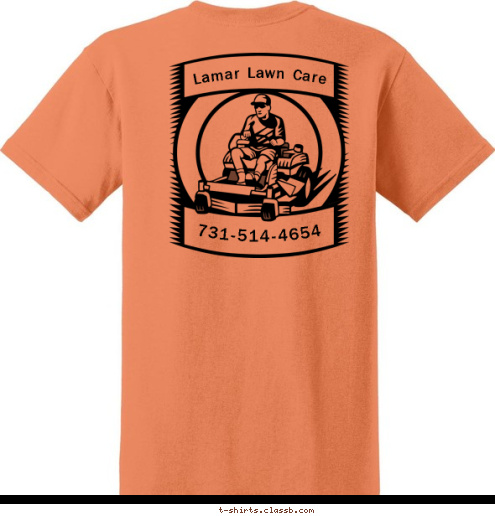 731-514-4654 731-514-4654 Lamar Lawn Care Lamar Lawn Care T-shirt Design 