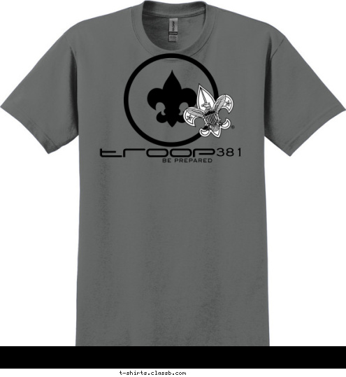 troop 381 BE PREPARED T-shirt Design 