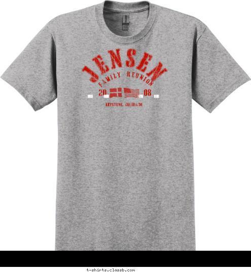 JENSEN 08 20 KEYSTONE, COLORADO FAMILY REUNION T-shirt Design 