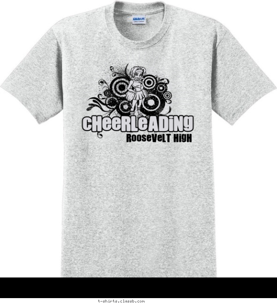 Cheerleading Rocks T-shirt Design