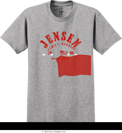 JENSEN 08 20 KEYSTONE, COLORADO FAMILY REUNION T-shirt Design 