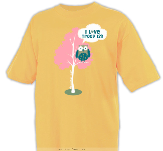 Owl on a Tree T-shirt Design