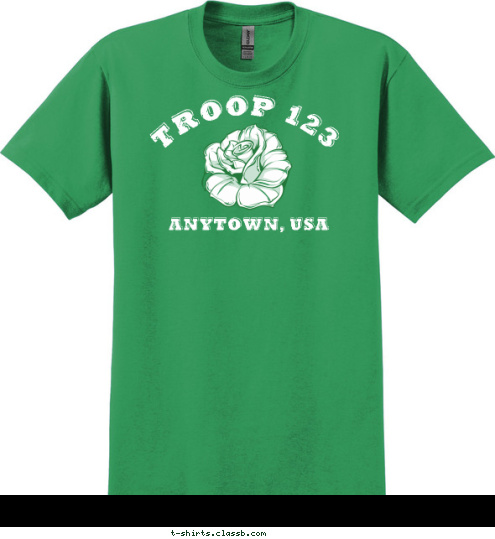 Your text here! TROOP 123 ANYTOWN, USA T-shirt Design SP4942