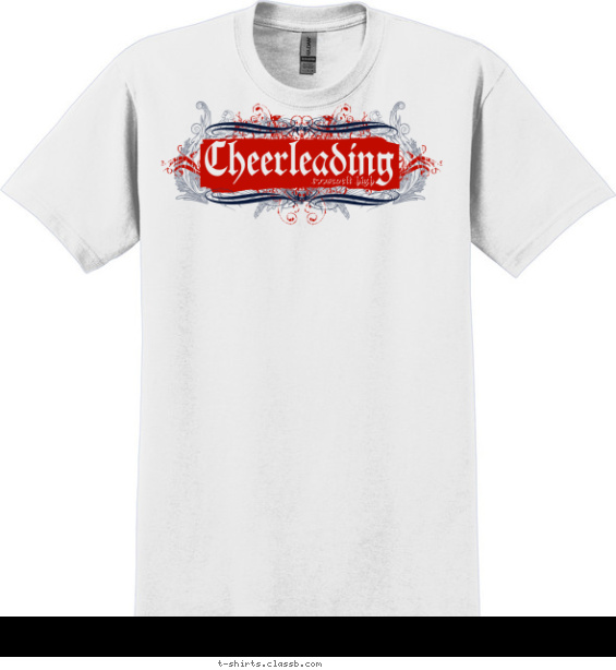 Prep School Cheerleading T-shirt Design