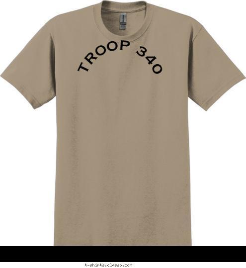 TROOP 340 New Text Amite, LA T-shirt Design 