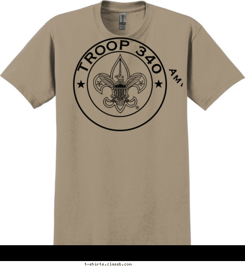 TROOP 340 Amite, LA T-shirt Design 