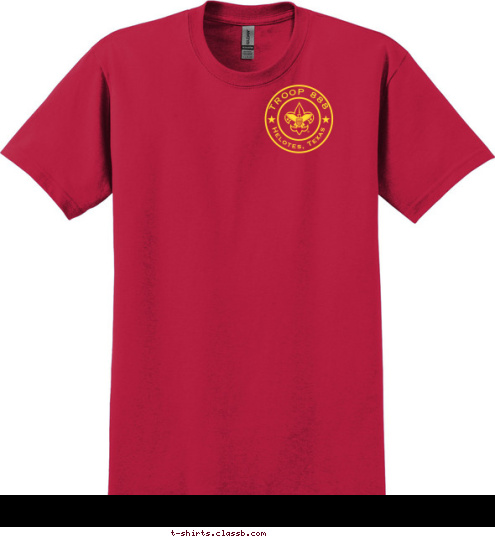 TROOP 888 Alamo Council Helotes, TX TROOP 888 Helotes, Texas T-shirt Design 