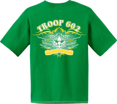 Pensacola, Florida TROOP 602 2007 est T-shirt Design 