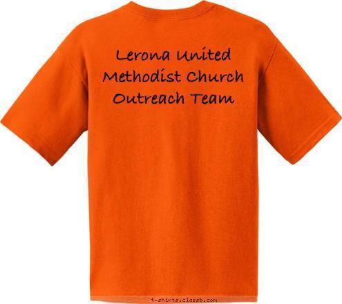 Lerona United Methodist Church Outreach Team T-shirt Design 