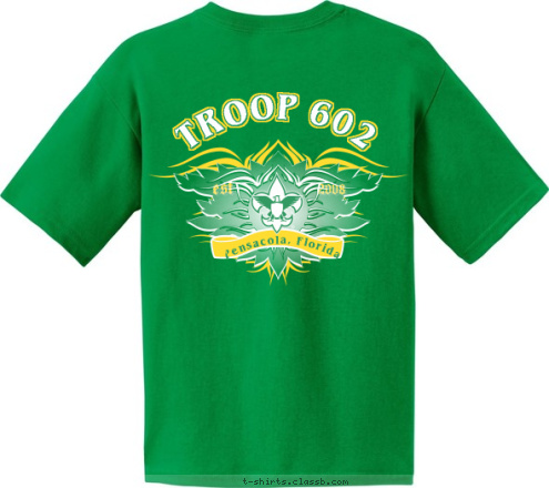 Pensacola, Florida TROOP 602 TROOP 602 2008 est T-shirt Design Troop 602 T-Shirt