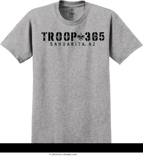 TROOP  365 S A H U A R I T A,  A Z T-shirt Design 